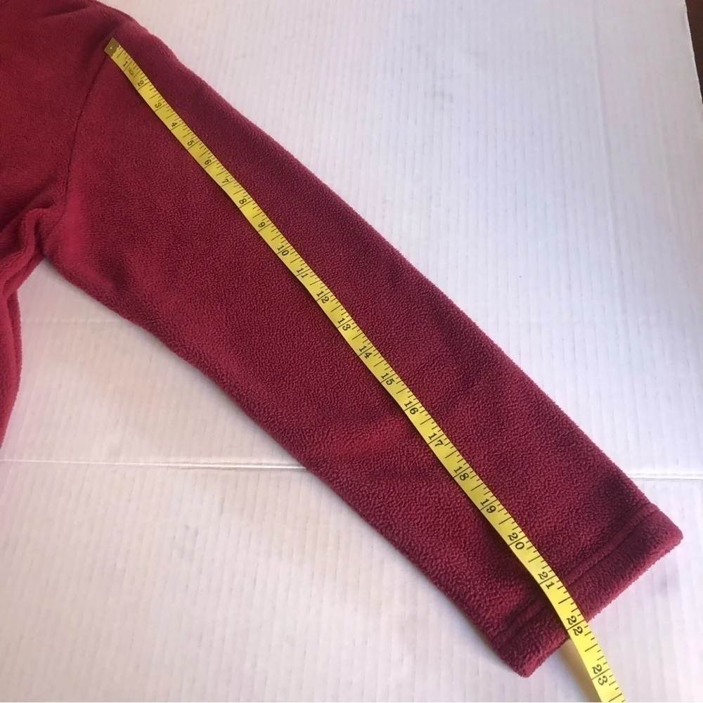 L.L. Bean Women's Cozy Fleece Mock Neck Quarter-Zip Put Sweater Size M